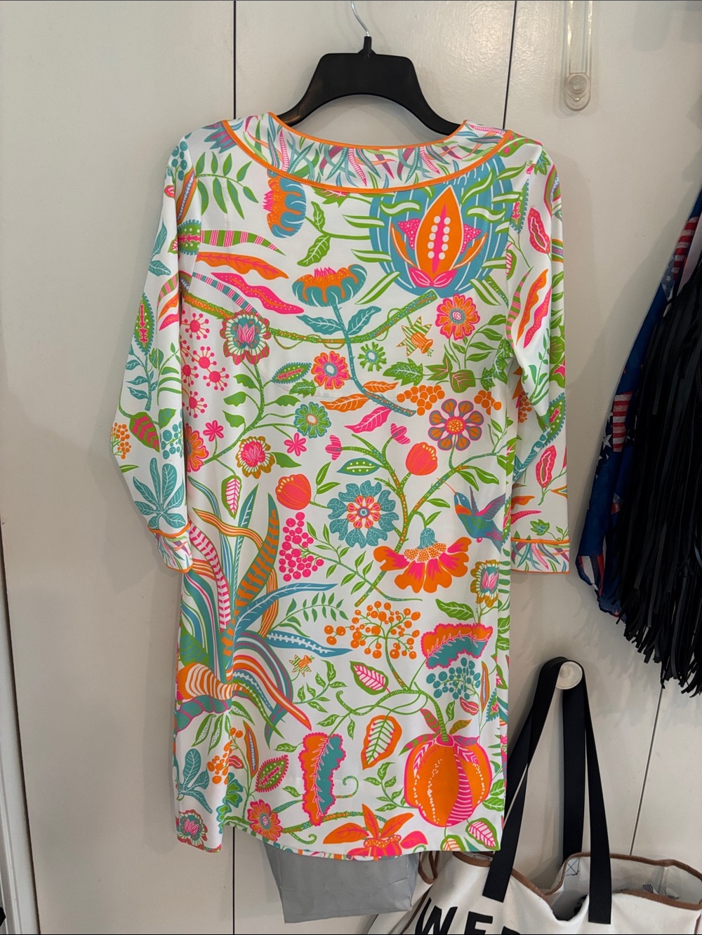 Gretchen Scott NEW Tunic Style 3/4 Sleeve Dress Size S - Picture 4 of 5